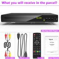 2021 New Blu-ray Disc ™ and DVD Player, HD Blu-ray Disc ™ Player, 1080P CD DVD Player, DVD Player for TV with PAL NTSC System, Coaxial, HDMI AV Cables, Supports 2.0 USB Flash Drive and HDD Max 128G with Remote