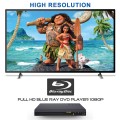 New Blu-ray Disc ™ and DVD Player for TV, HD Disc Player with HDMI AV Cables, Home Theater CD DVD Player Built-in PAL NTSC System with HDMI AV Coaxial USB Input, Multi-Region Support, Include Remote