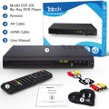 New Blu-ray Disc ™ and DVD Player for TV, HD Disc Player with HDMI AV Cables, Home Theater CD DVD Player Built-in PAL NTSC System with HDMI AV Coaxial USB Input, Multi-Region Support, Include Remote